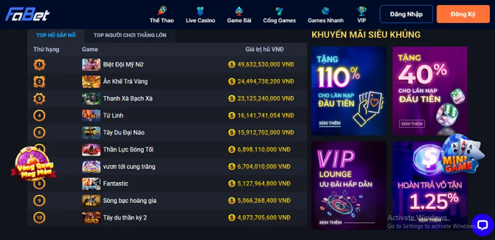 Hoàn trả thua cược b52club code